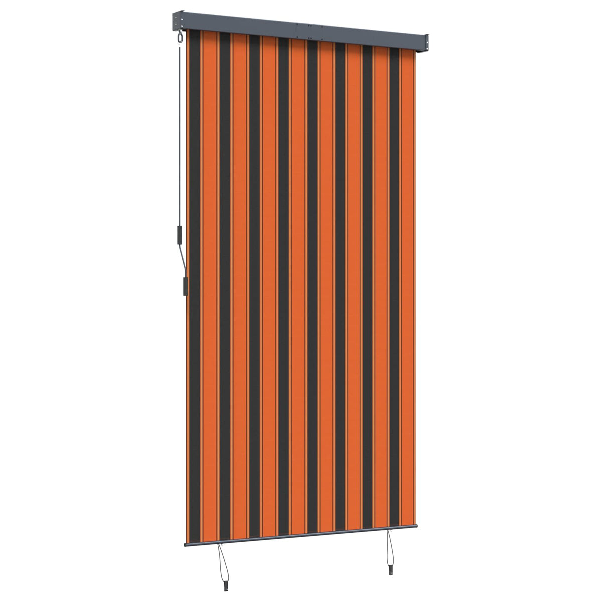 145972 vidaXL Outdoor Roller Blind 140x250 cm Orange and Brown