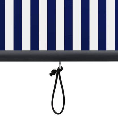 vidaXL Outdoor Roller Blind 160x250 cm Blue and White