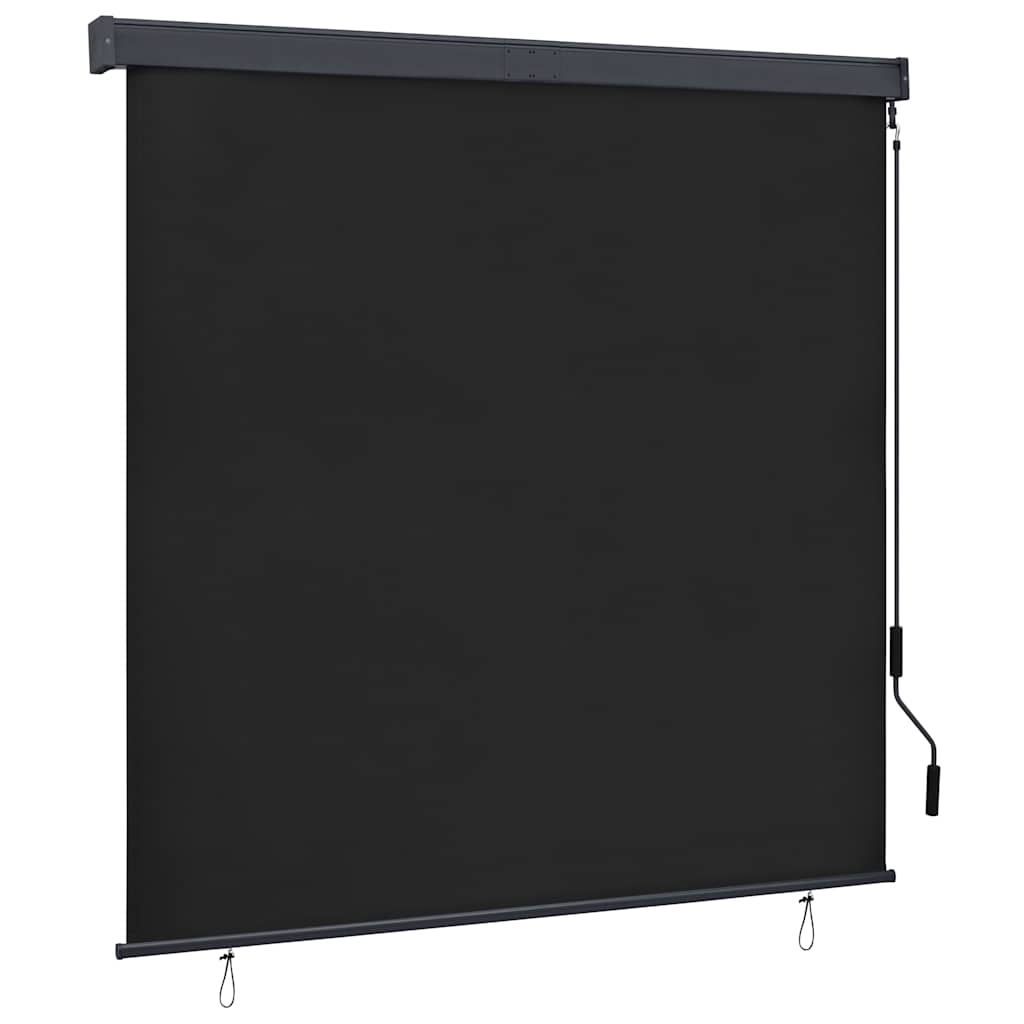 vidaXL Roller Shade | Anthracite | Polyester | 160x250 cm | Retractable