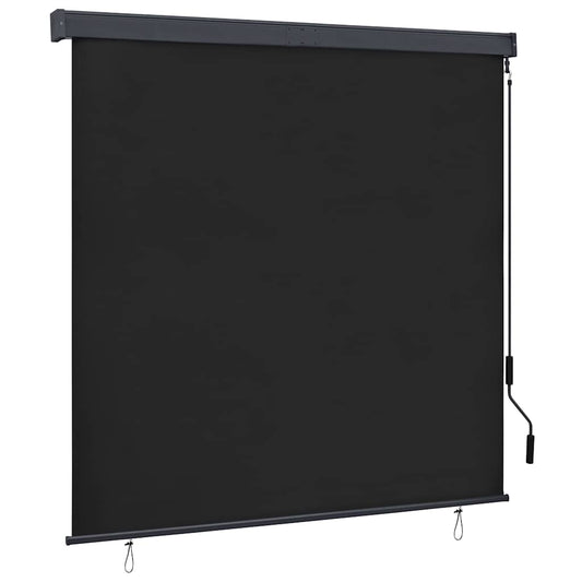 vidaXL Roller Shade | Anthracite | Polyester | 160x250 cm | Retractable