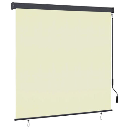 vidaXL Roller Shade | Cream | Polyester, Aluminium, Steel | 160 x 250 cm