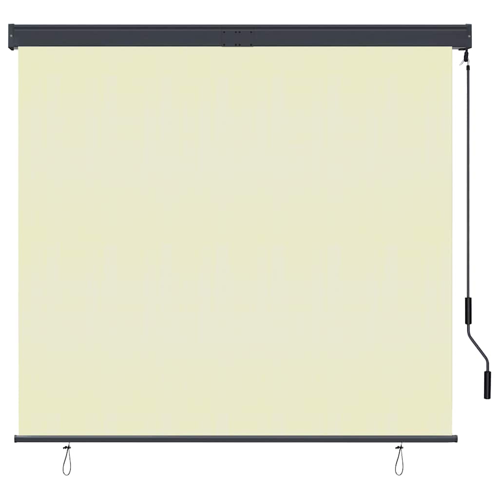 vidaXL Roller Shade | Cream | Polyester, Aluminium, Steel | 160 x 250 cm
