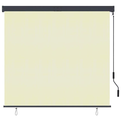 vidaXL Roller Shade | Cream | Polyester, Aluminium, Steel | 160 x 250 cm