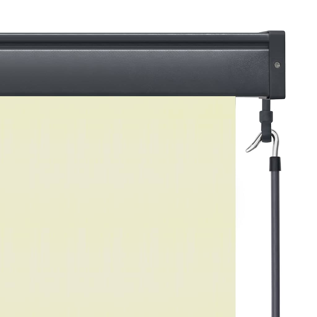 vidaXL Roller Shade | Cream | Polyester, Aluminium, Steel | 160 x 250 cm