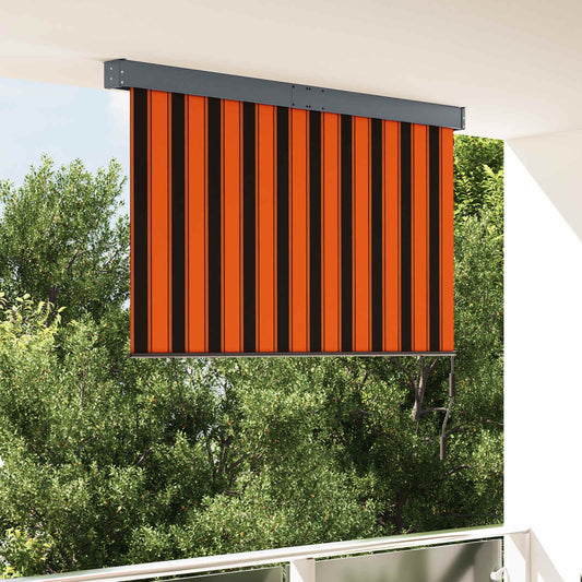 145978 vidaXL Outdoor Roller Blind 160x250 cm Orange and Brown