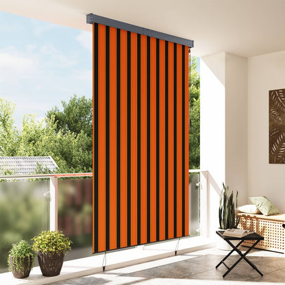 145978 vidaXL Outdoor Roller Blind 160x250 cm Orange and Brown