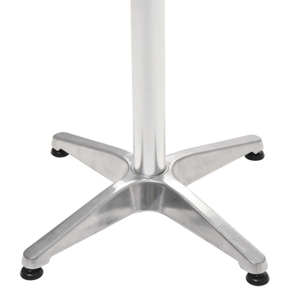 vidaXL Garden Table Silver 60x60x70 cm Aluminium