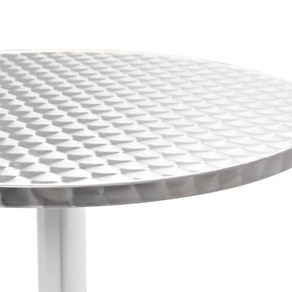 vidaXL Dining Set | Silver | Aluminium | Medium | Stackable | 5 Piece Dining Set