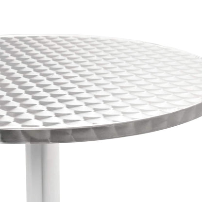 vidaXL 5 Piece Outdoor Dining Set Aluminium Silver
