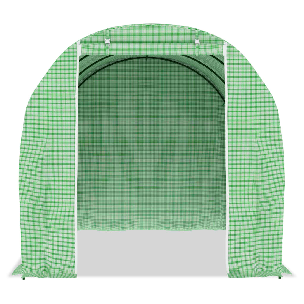 vidaXL Greenhouse | Green | Polyethylene mesh fabric, Galvanised steel | 6.86 m²