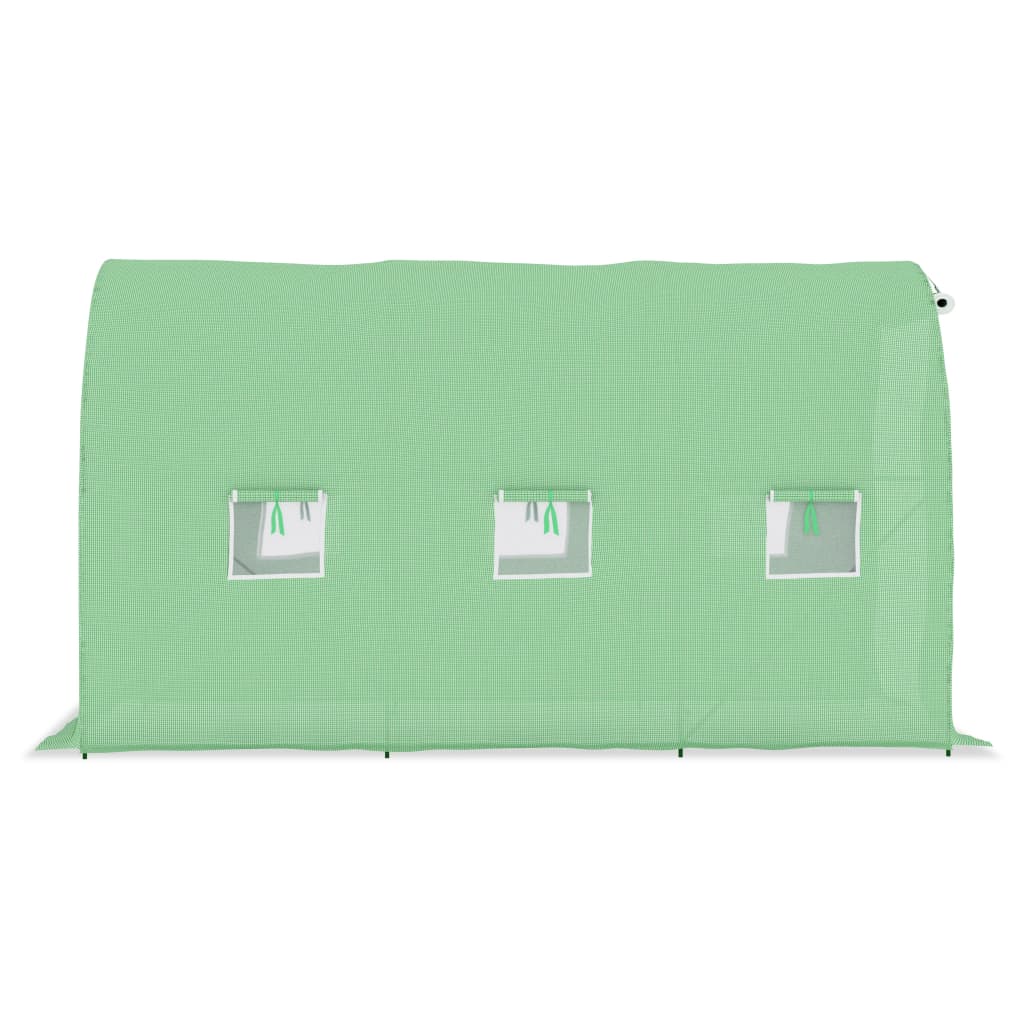 vidaXL Greenhouse | Green | Polyethylene mesh fabric, Galvanised steel | 6.86 m²