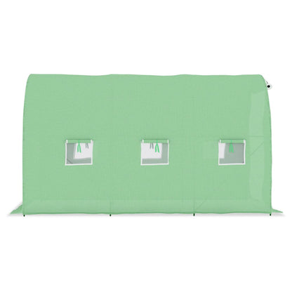 vidaXL Greenhouse | Green | Polyethylene mesh fabric, Galvanised steel | 6.86 m²