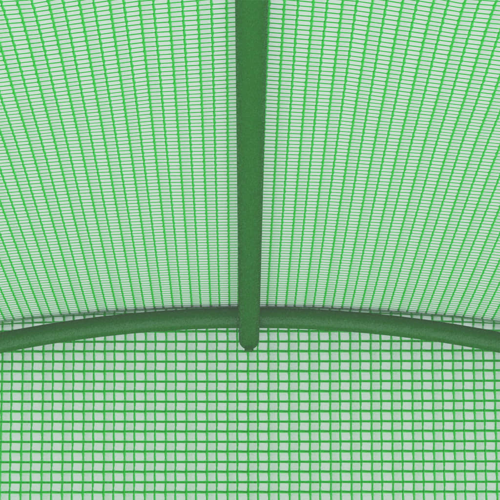 vidaXL Greenhouse | Green | Polyethylene mesh fabric, Galvanised steel | 6.86 m²