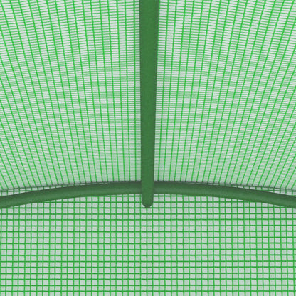 vidaXL Greenhouse | Green | Polyethylene mesh fabric, Galvanised steel | 6.86 m²