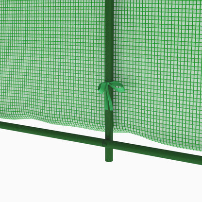 vidaXL Greenhouse | Green | Polyethylene mesh fabric, Galvanised steel | 6.86 m²