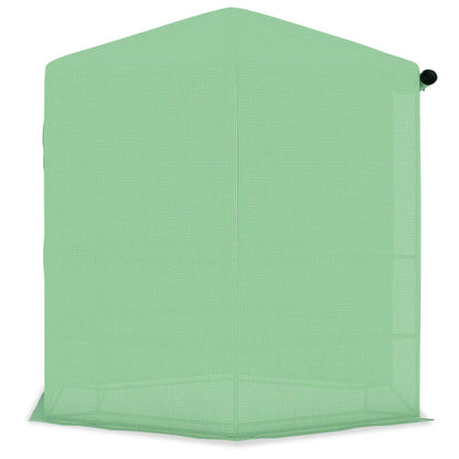 vidaXL Greenhouse with Shelves Steel 227x223 cm