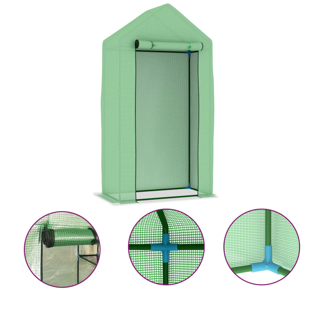 vidaXL Greenhouse | Green | PE mesh fabric | Small | Durable | Greenhouse