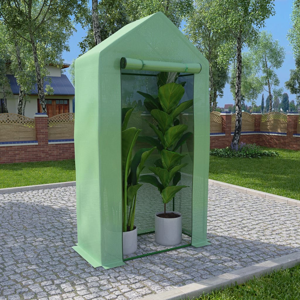 vidaXL Greenhouse | Green | PE mesh fabric | Small | Durable | Greenhouse