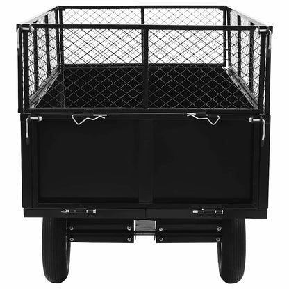 vidaXL Tipping Trailer for Lawn Mower 300 kg Load