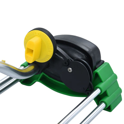 vidaXL Oscillating Sprinkler | Green, Yellow, Silver | PP, Aluminium