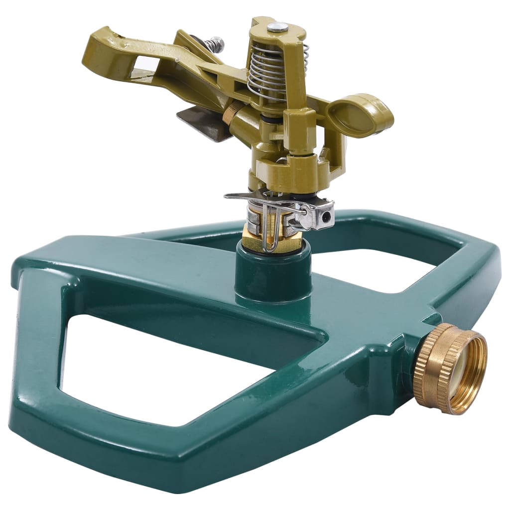 48615 vidaXL Rotary Sprinkler Green 21x22x13 cm Metal