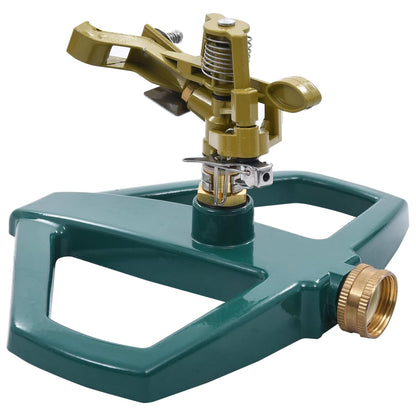 48615 vidaXL Rotary Sprinkler Green 21x22x13 cm Metal