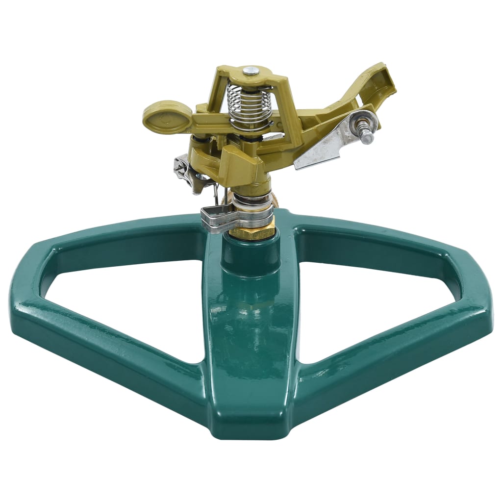 48615 vidaXL Rotary Sprinkler Green 21x22x13 cm Metal