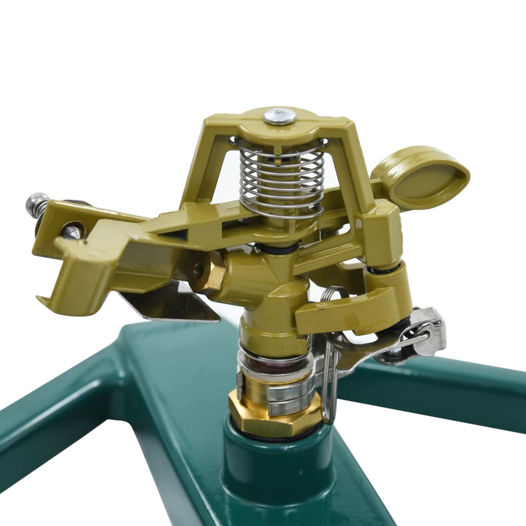48615 vidaXL Rotary Sprinkler Green 21x22x13 cm Metal