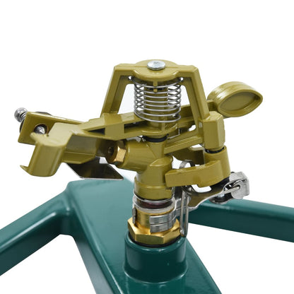 48615 vidaXL Rotary Sprinkler Green 21x22x13 cm Metal