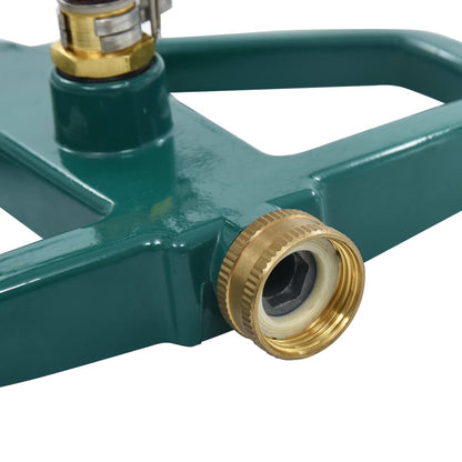 48615 vidaXL Rotary Sprinkler Green 21x22x13 cm Metal