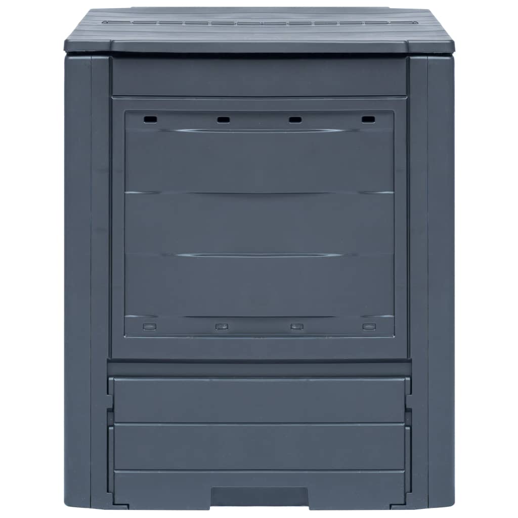 vidaXL Garden Composters 2 pcs Grey 60x60x73cm 520 L
