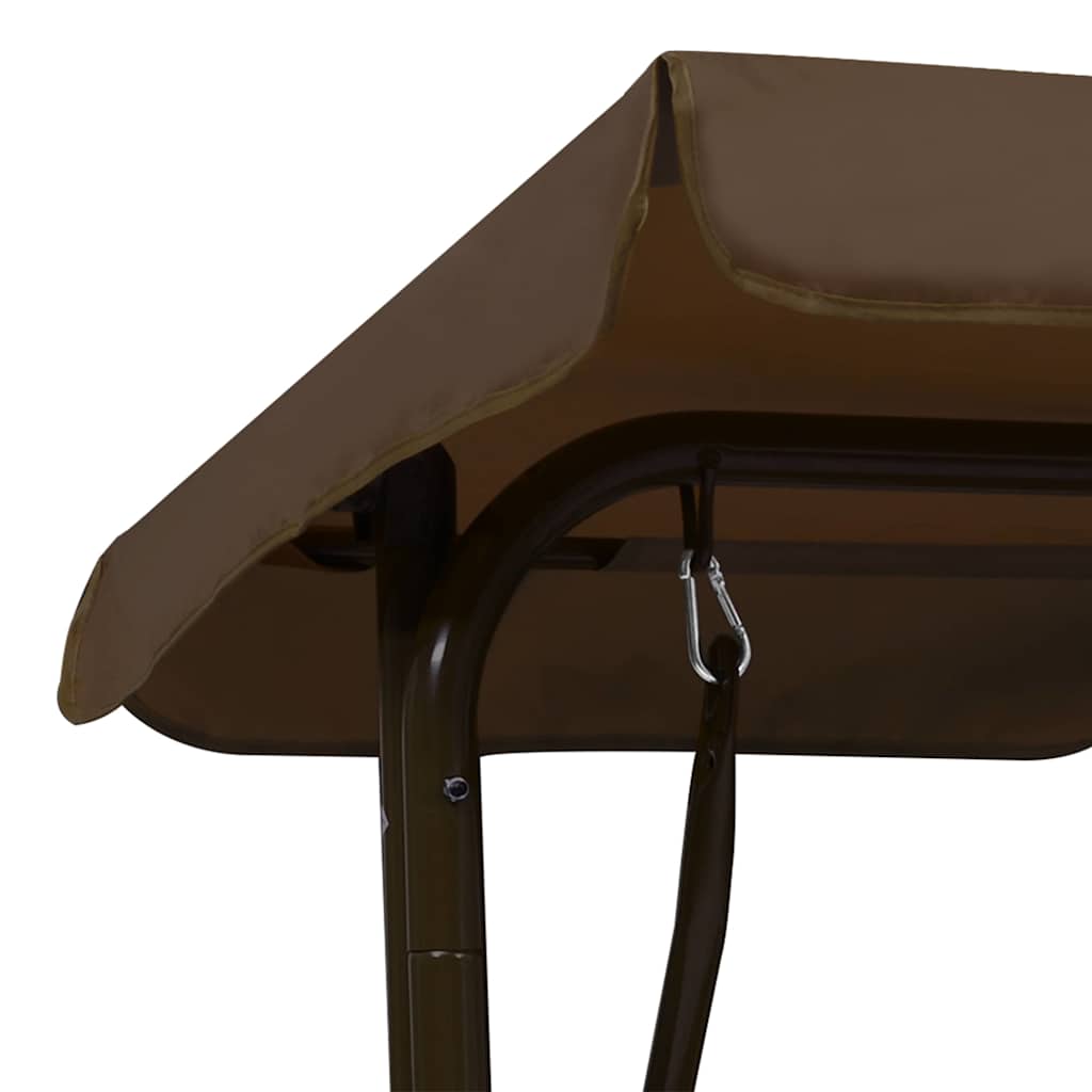 48097 vidaXL Kids Swing Bench Brown 115x75x110 cm Fabric