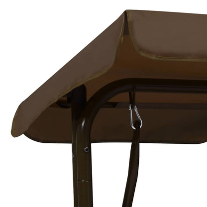 48097 vidaXL Kids Swing Bench Brown 115x75x110 cm Fabric