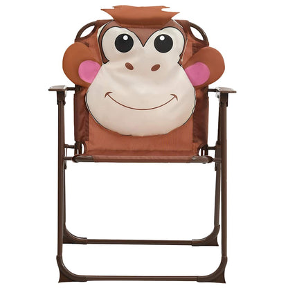 48099 vidaXL 3 Piece Kids'Garden Bistro Set with Parasol Brown