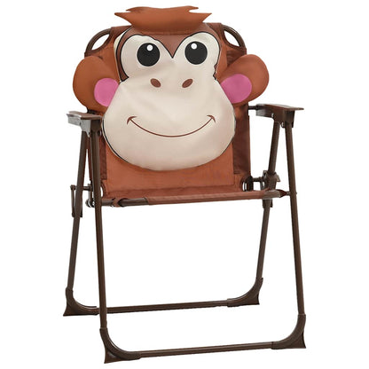 48099 vidaXL 3 Piece Kids'Garden Bistro Set with Parasol Brown