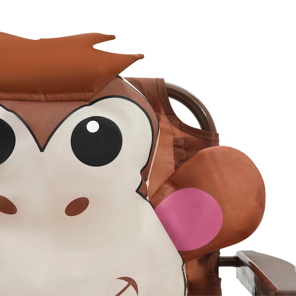 48099 vidaXL 3 Piece Kids'Garden Bistro Set with Parasol Brown