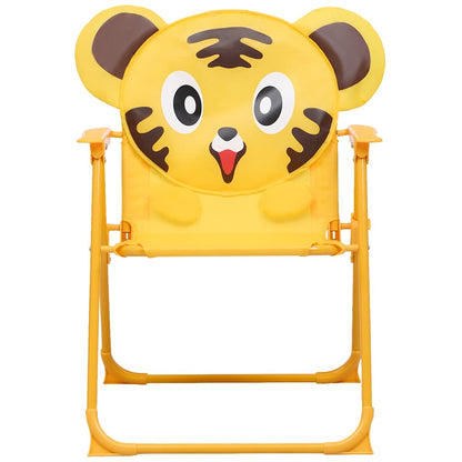 48100 vidaXL 3 Piece Kids'Garden Bistro Set with Parasol Yellow