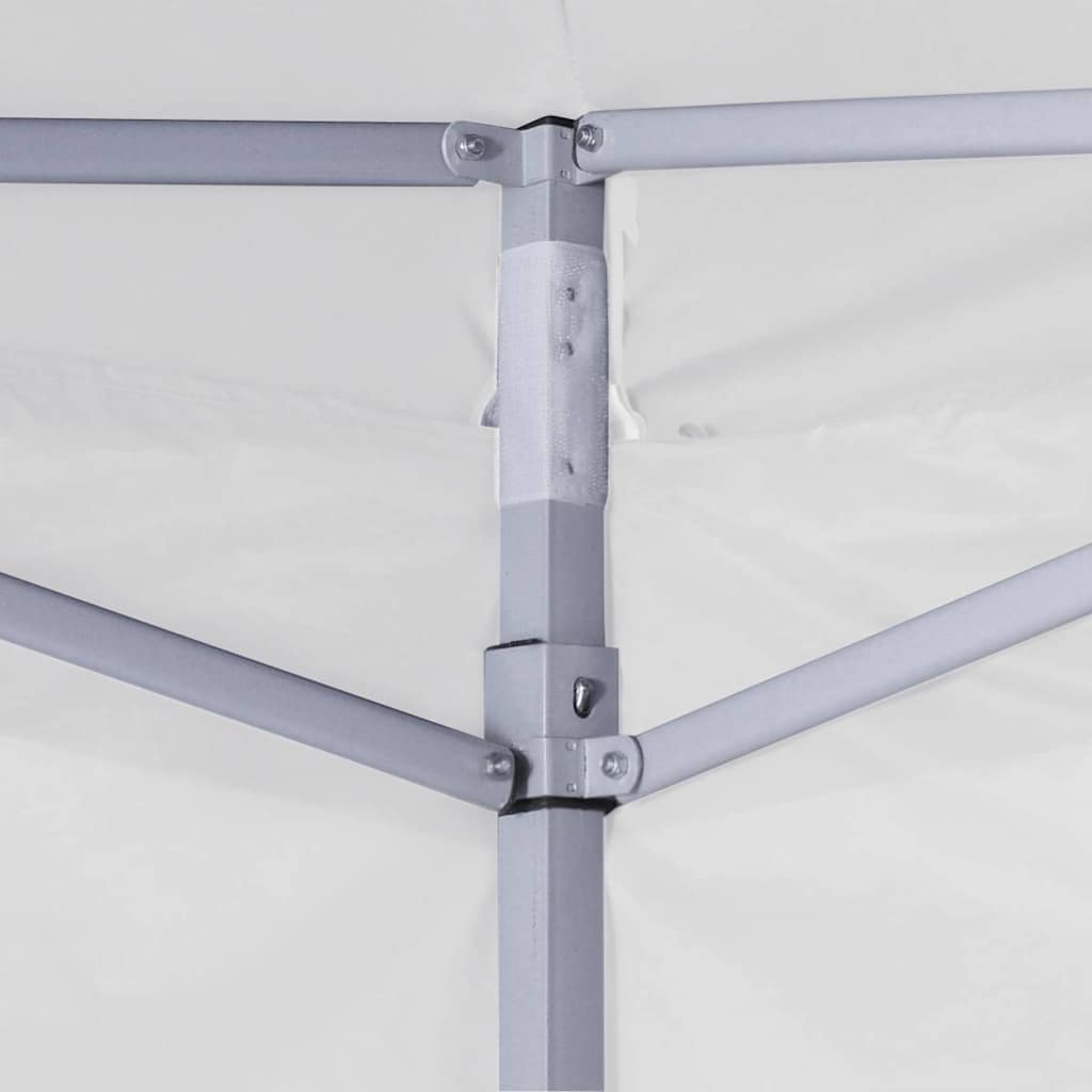 vidaXL Professional Folding Party Tent with 4 Sidewalls 3x3 m White