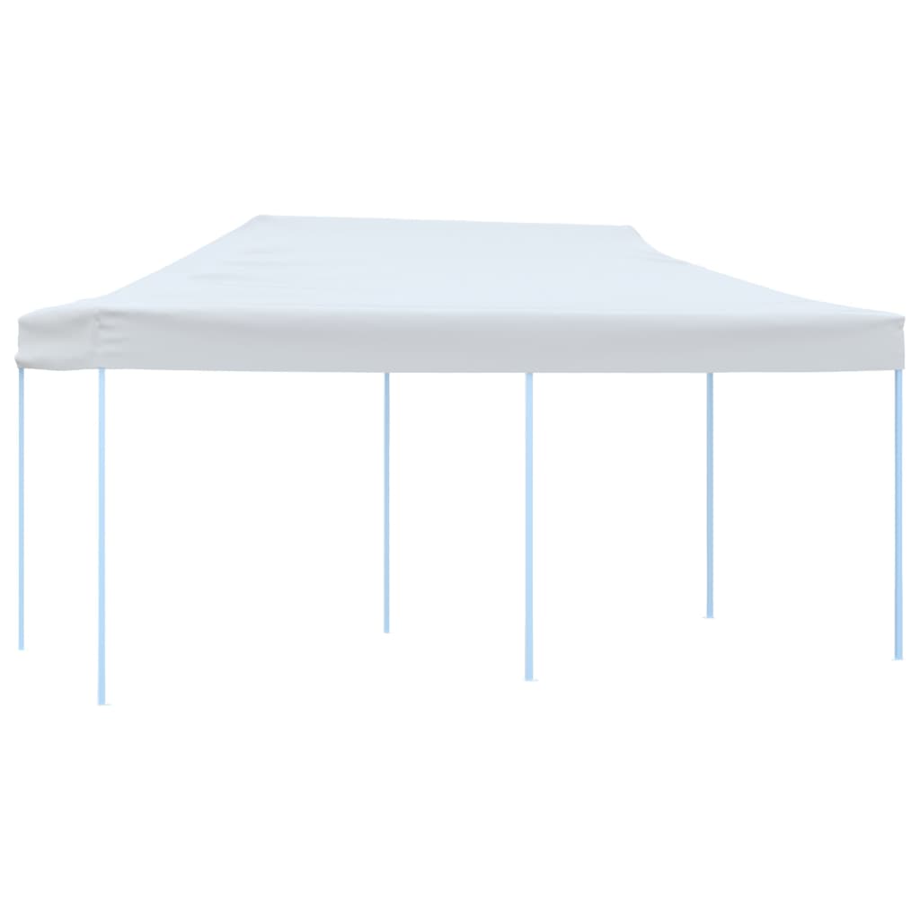 vidaXL Folding Pop-up Partytent with Sidewalls 3x6 m Steel White