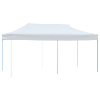 vidaXL Folding Pop-up Partytent with Sidewalls 3x6 m Steel White