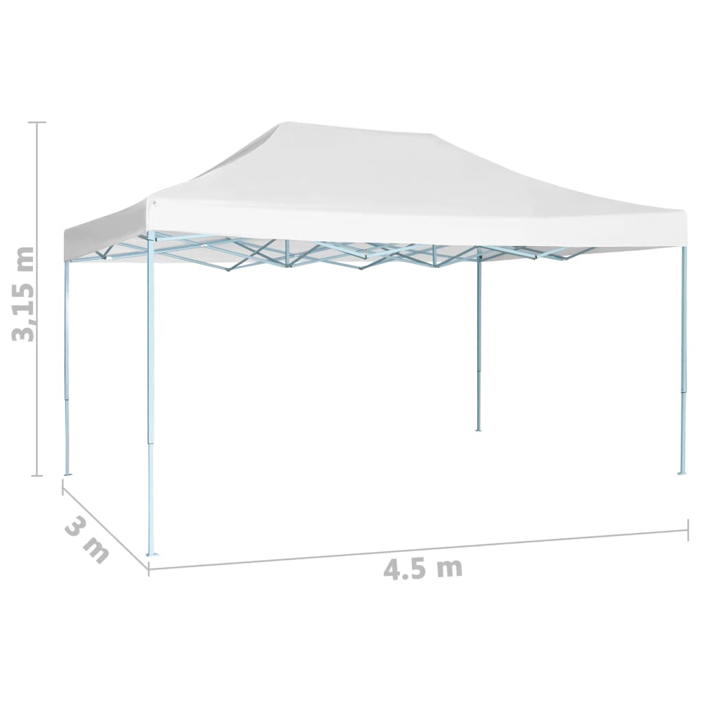 vidaXL Foldable Party Tent 3x4.5 m White