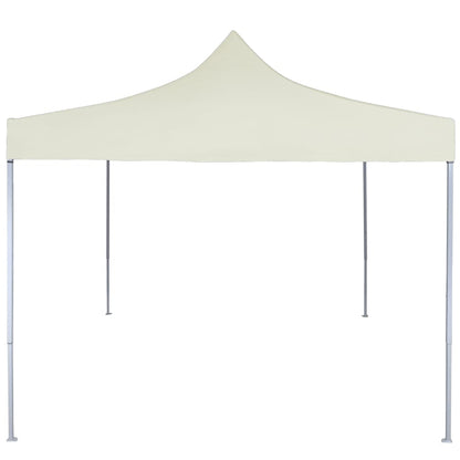 vidaXL Professional Folding Party Tent 2x2 m Steel Cream