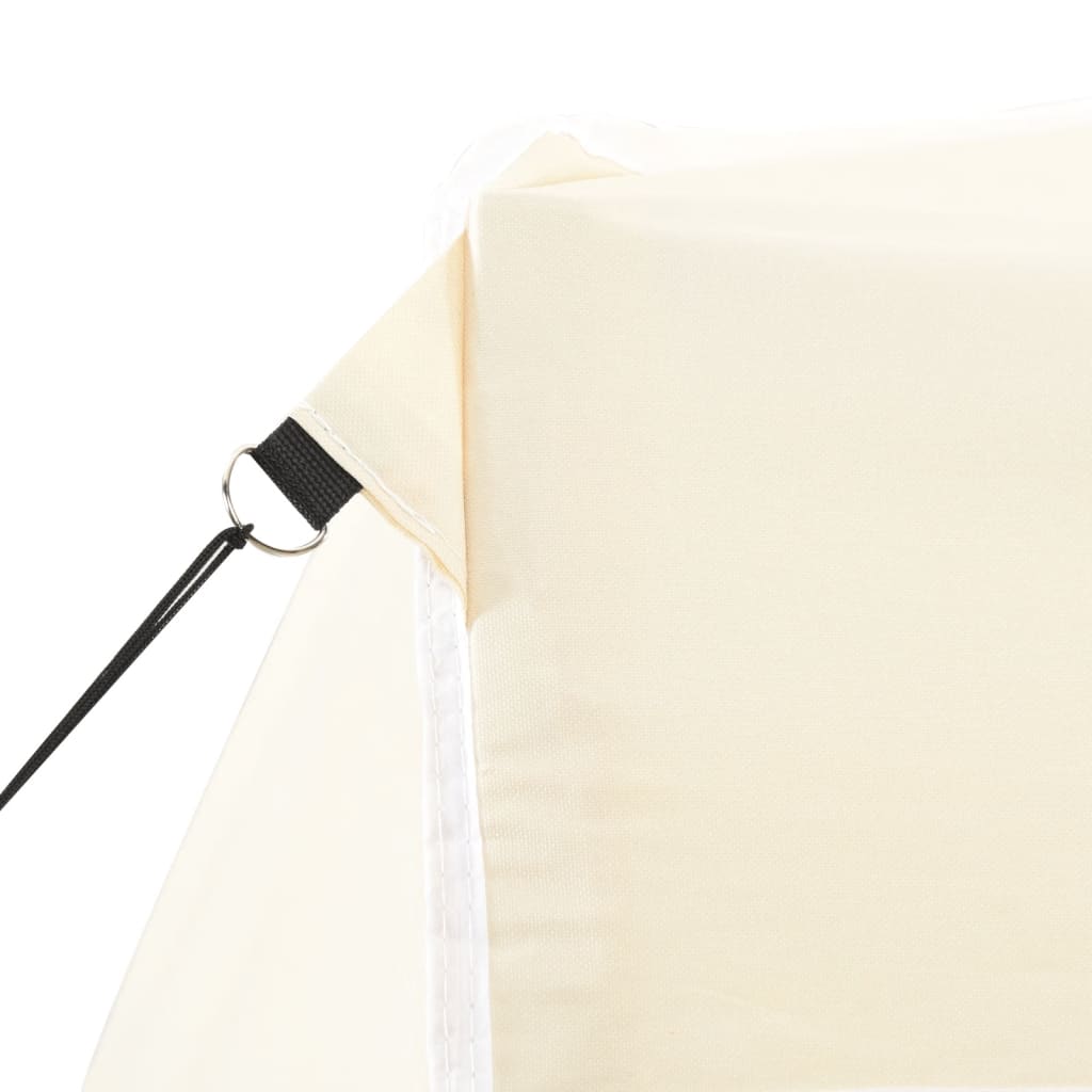 vidaXL Professional Folding Party Tent with 4 Sidewalls 2x2 m Steel Cream