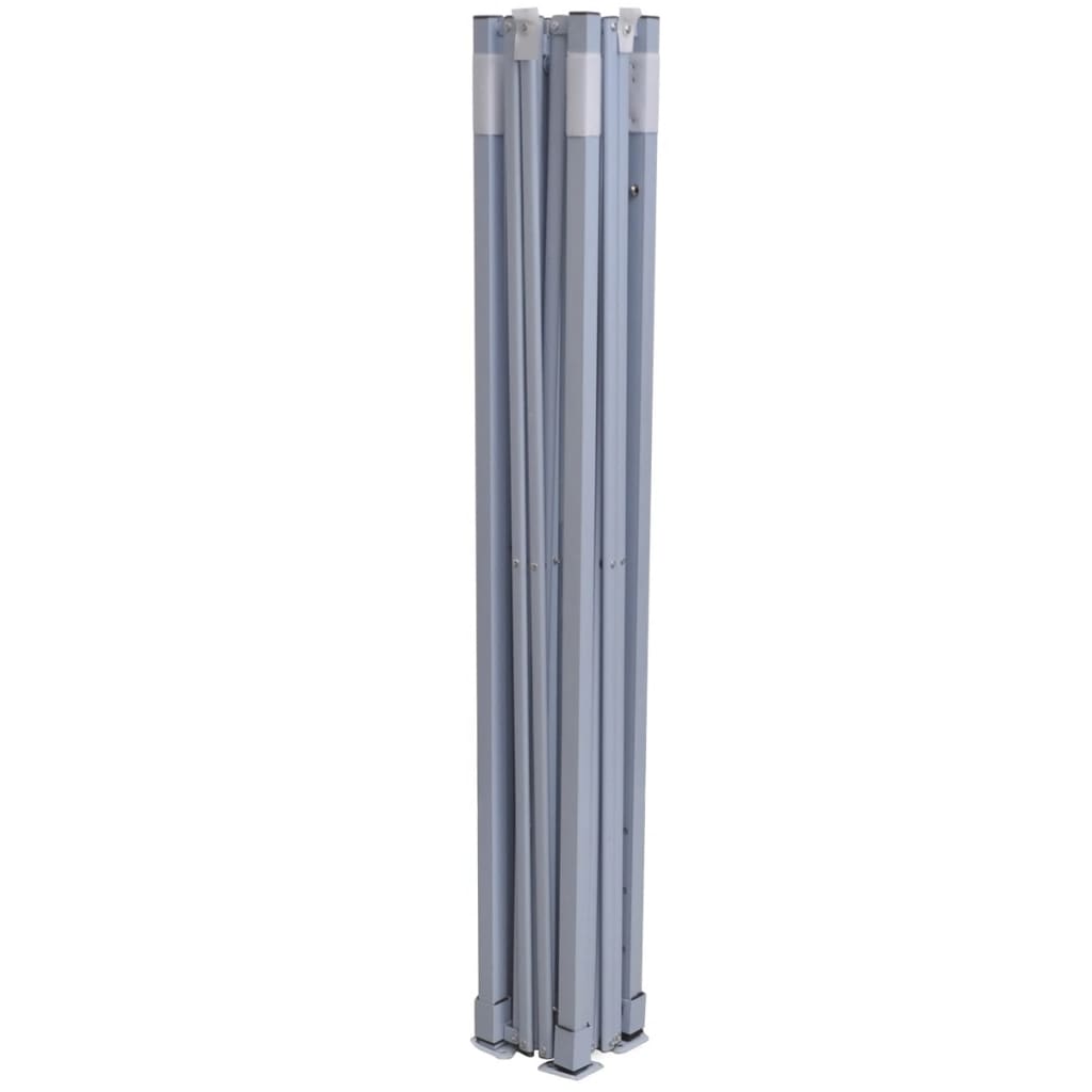 vidaXL Professional Folding Party Tent with 2 Sidewalls 2x2 m Steel White