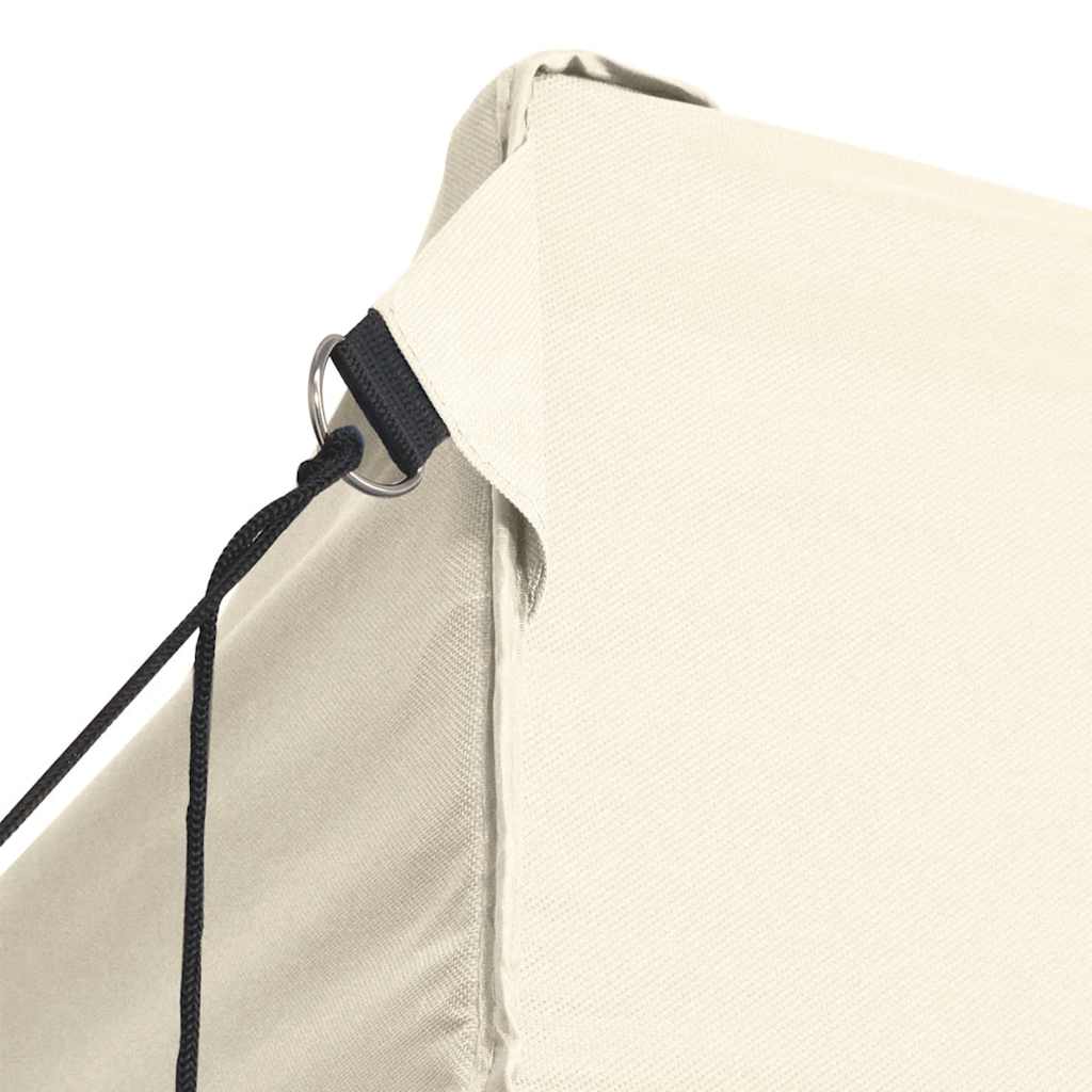 vidaXL Professional Folding Party Tent with 3 Sidewalls 3x4 m Steel Cream