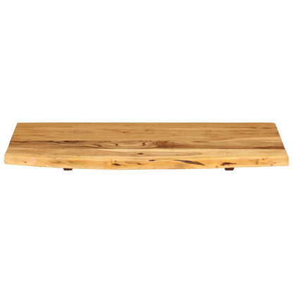 vidaXL Bathroom Vanity Top Solid Acacia Wood 80x52x2.5 cm