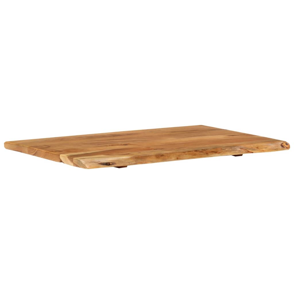 vidaXL Bathroom Vanity Top Solid Acacia Wood 80x52x2.5 cm