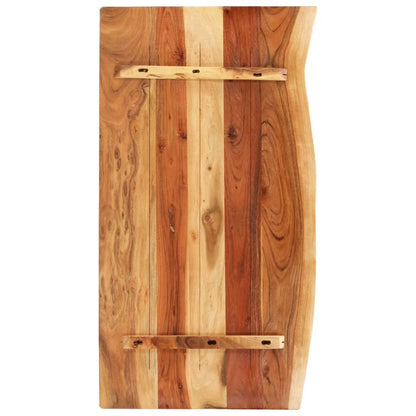 vidaXL Bathroom Vanity Top Solid Acacia Wood 100x52x2.5 cm