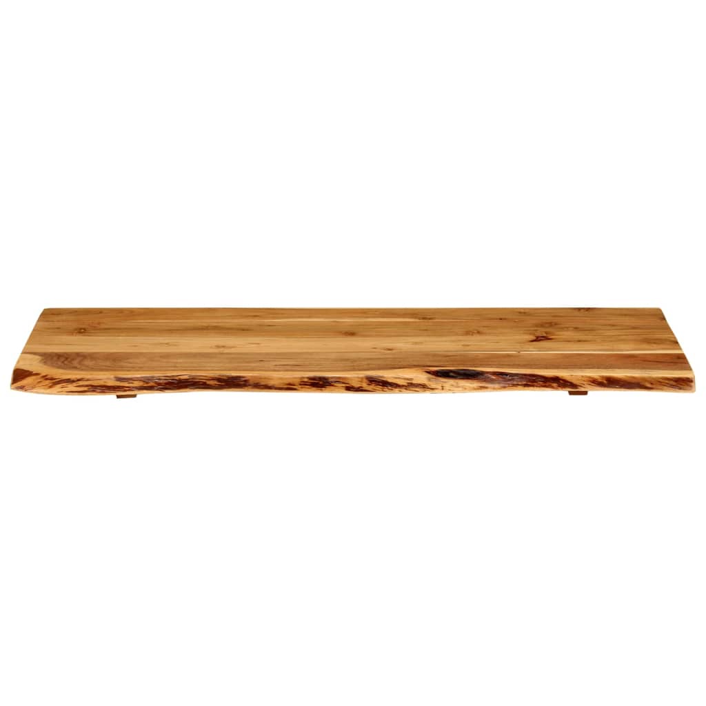 vidaXL Bathroom Vanity Top Solid Acacia Wood 100x52x2.5 cm