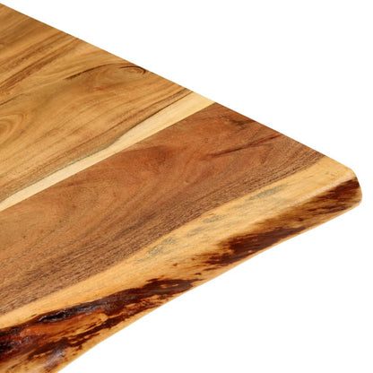 vidaXL Bathroom Vanity Top Solid Acacia Wood 100x52x2.5 cm